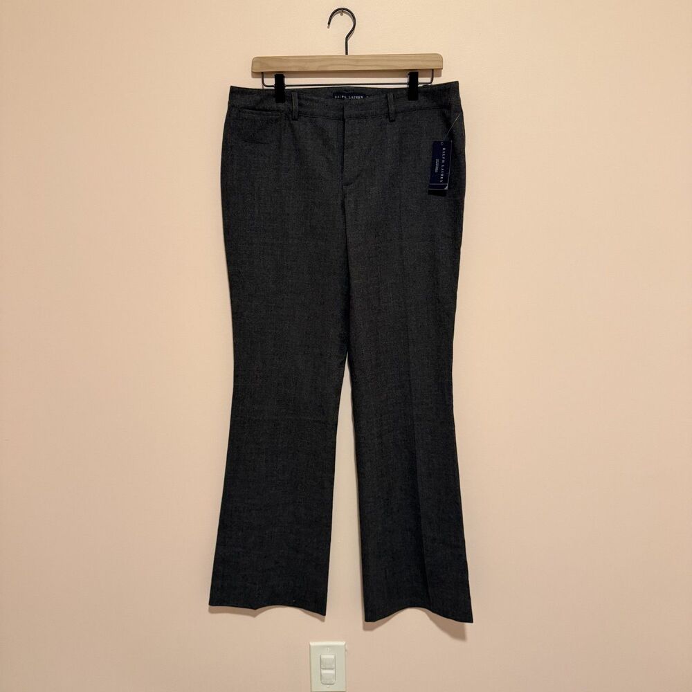 NWT Ralph Lauren Hyanisport 100% Wool Lycra Vintage Trousers Women's Size 12